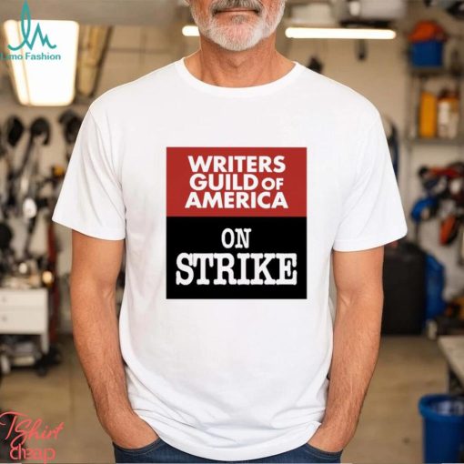 Adam Conover Writers Guild Of America On Strike Shirt