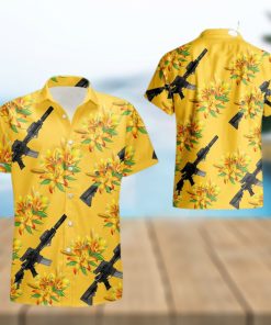 Aloha Guns Yellow Flower Summer Hawaiian Shirt For Men And Women