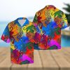 Awesome Hockey Black Aloha 3D Hawaiian Shirt For Men And Women