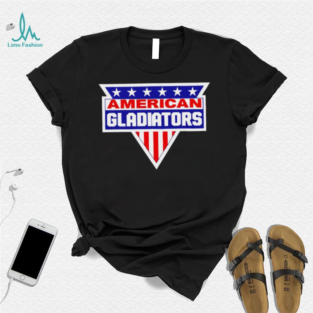 American Gladiators American flag logo shirt American Gladiators American flag logo shirt