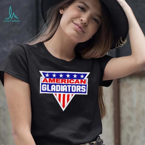 American Gladiators American flag logo shirt