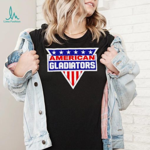 American Gladiators American flag logo shirt
