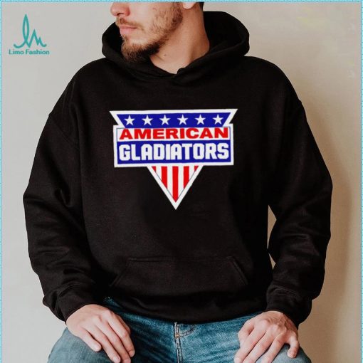 American Gladiators American flag logo shirt