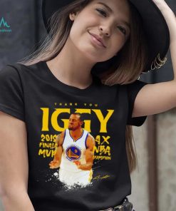 Andre Iguodala Golden State Warriors thank you Iggy 4x NBA Champion signature shirt