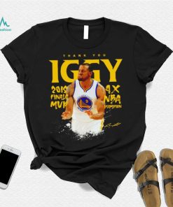 Andre Iguodala Golden State Warriors thank you Iggy 4x NBA Champion signature shirt