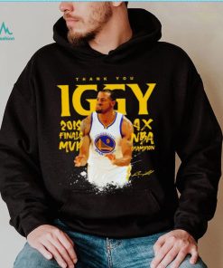 Andre Iguodala Golden State Warriors thank you Iggy 4x NBA Champion signature shirt