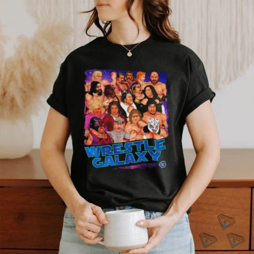 Andrew Everett W3 Wrestle Galaxy cartoon shirt