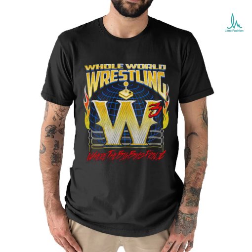 Andrew Everett whole World Wrestling where the big boys Frolic logo shirt