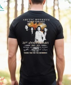 Arctic Monkeys World Tour 2023 21st Anniversary 2002 – 2023 Thank You For The Memories T Shirt