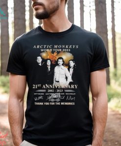 Arctic Monkeys World Tour 2023 21st Anniversary 2002 – 2023 Thank You For The Memories T Shirt