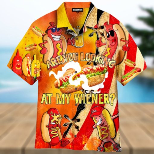 Are You Looking At My Wiener Hawaiian Shirt