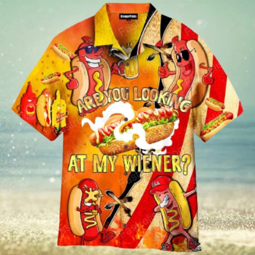 Are You Looking At My Wiener Hawaiian Shirt