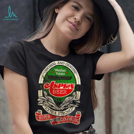 Aspen Beer Weylan Yutani Original and Genuine retro logo shirt