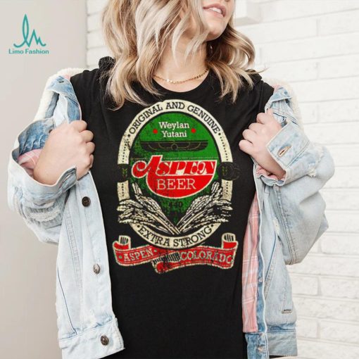 Aspen Beer Weylan Yutani Original and Genuine retro logo shirt