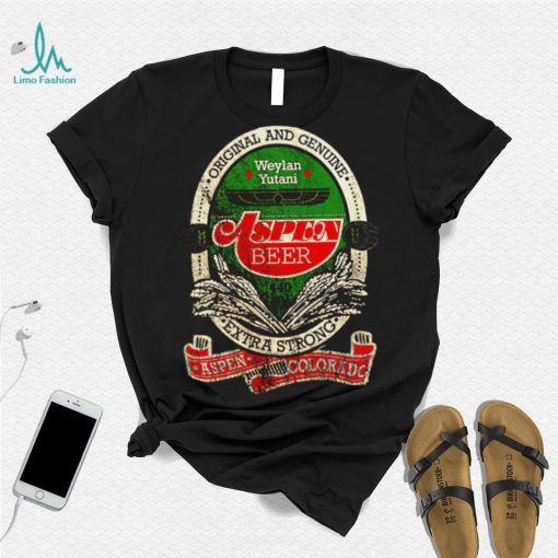 Aspen Beer Weylan Yutani Original and Genuine retro logo shirt