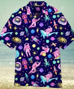 Astronaut Spaceman Pixel Aloha Hawaiian Shirt