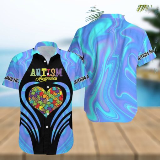 Autism Awareness Aloha Hawaiian Shirts Gift For Summer Vacation