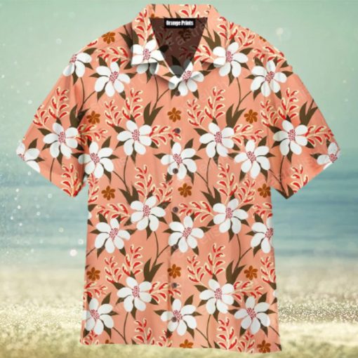 Autumn Flowers Seamless Pattern Aloha Hawaiian Shirt