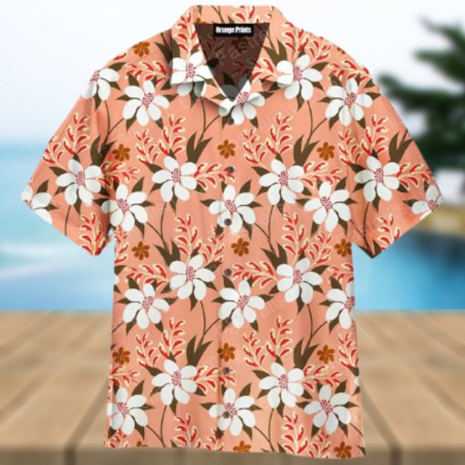 Autumn Flowers Seamless Pattern Aloha Hawaiian Shirt