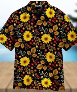 Autumn Sunflowers Thanksgiving Aloha Hawaiian Shirt