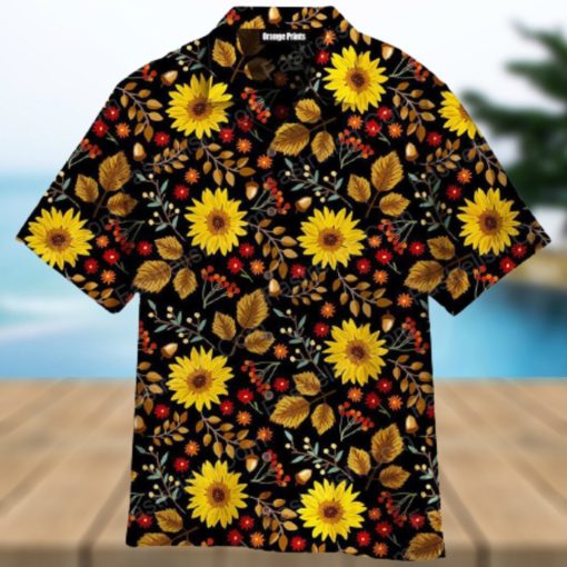 Autumn Sunflowers Thanksgiving Aloha Hawaiian Shirt