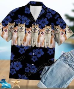 Awesome Akita Aloha Hawaiian Shirt