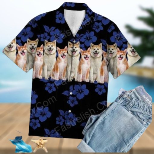 Awesome Akita Aloha Hawaiian Shirt