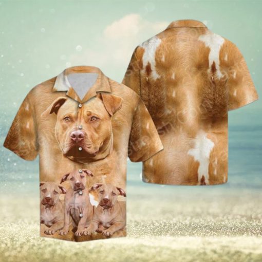 Awesome American Pit Bull Terrier Aloha Hawaiian Shirts