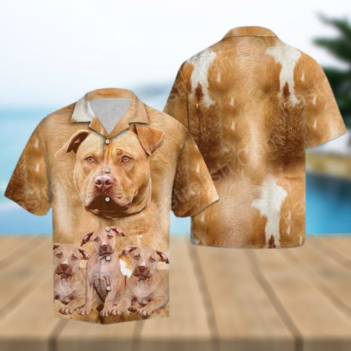 Awesome American Pit Bull Terrier Aloha Hawaiian Shirts