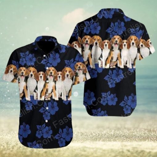 Awesome Beagle Dog Lover Christmas Up Hawaiian Shirt