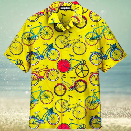 Awesome Bicycle On Summer Aloha Hawaiian Shirts