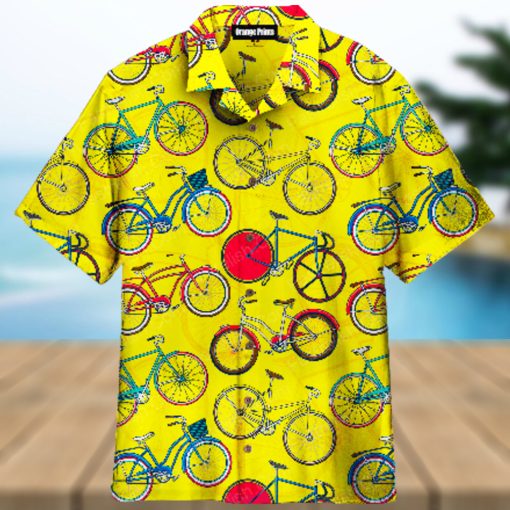 Awesome Bicycle On Summer Aloha Hawaiian Shirts