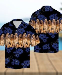 Awesome Bloodhound Aloha Hawaiian Shirts