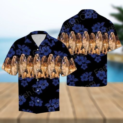 Awesome Bloodhound Aloha Hawaiian Shirts