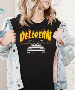 Back to the Future Delorean Outatime Back to Flames shirt