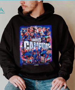 Barcelona FC LLiga 2023 Campions poster shirt