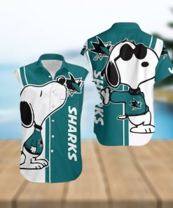 Beach San Jose Sharks Snoopy Hawaiian Shirt For Men For Men