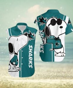 Beach San Jose Sharks Snoopy Hawaiian Shirt For Men For Men