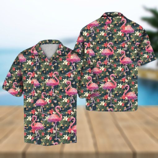 Best Tropical Flamingo Hawaiian Shirt