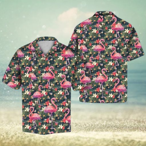 Best Tropical Flamingo Hawaiian Shirt