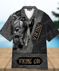 Black And White Viking God Hawaiian Shirt