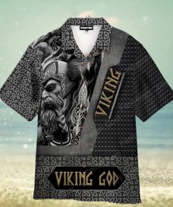 Black And White Viking God Hawaiian Shirt