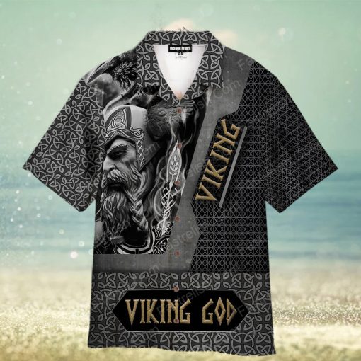 Black And White Viking God Hawaiian Shirt