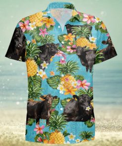 Black Angus Tropical Pineapple Hawaiian Shirt