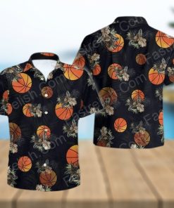 Black Basketball Hawaiian Shirts