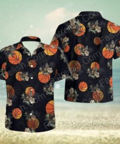 Black Basketball Hawaiian Shirts