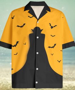 Black and Yellow Dracula Halloween Hawaiian Shirts