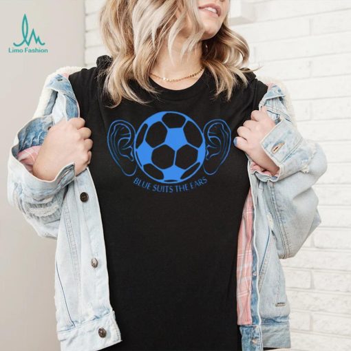 Blue Suits The Ears soccer shirt