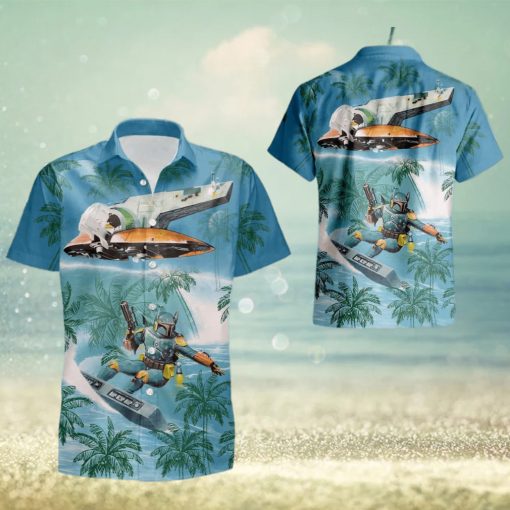 Boba Fett Surf Starwars Summer Hawaiian Shirt For Men And Women