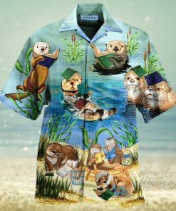Books Make Otter Day Hawaiian Shirt